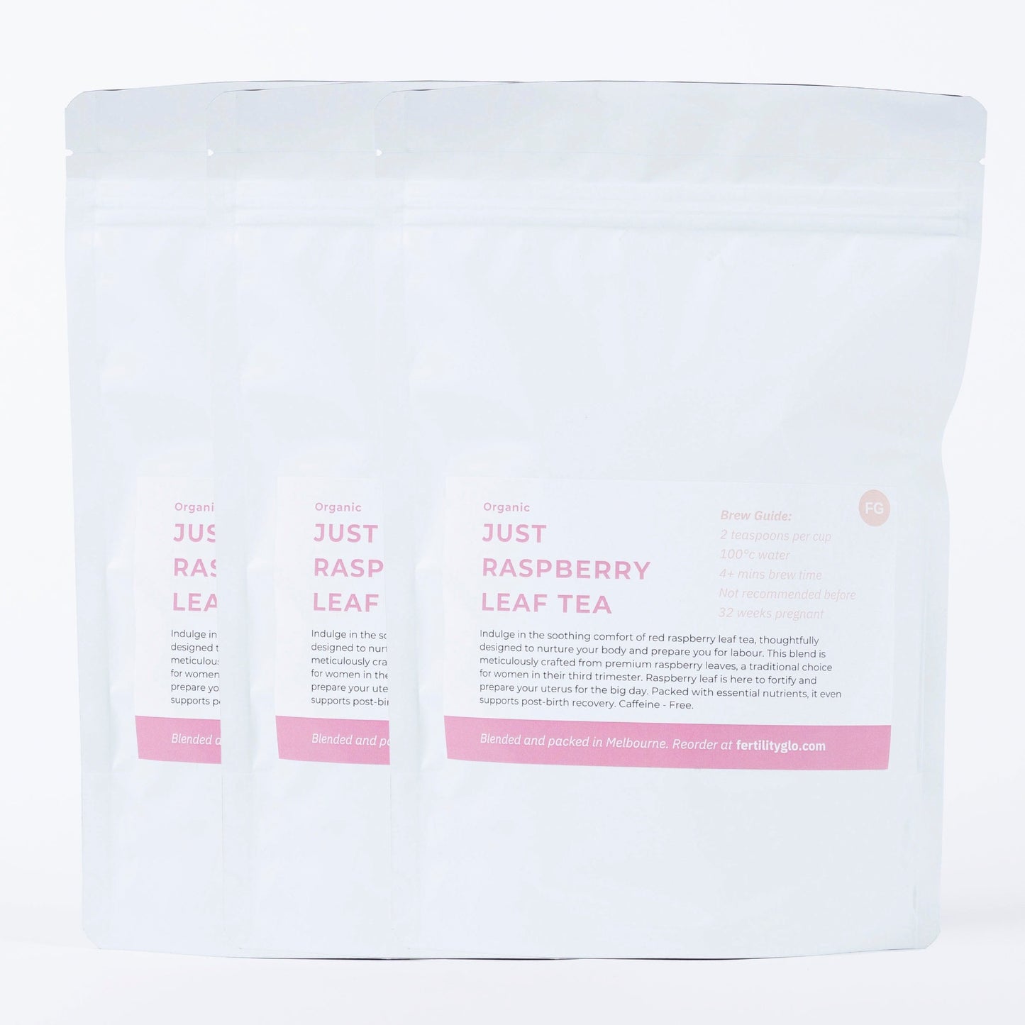 Three Pouches of Raspberry Leaf Tea