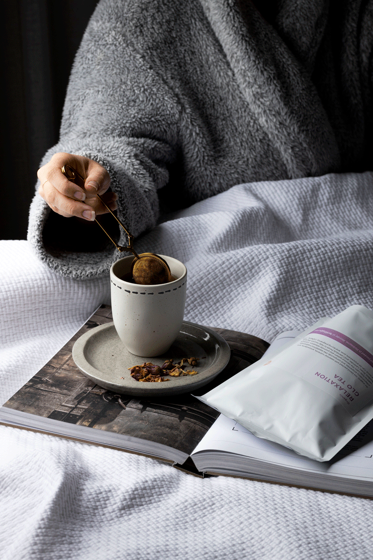 Straining Relaxation Tea 