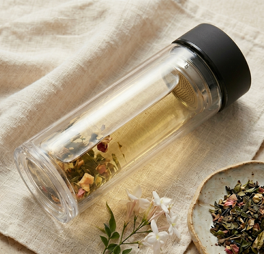 Tea Infuser Glass Bottle